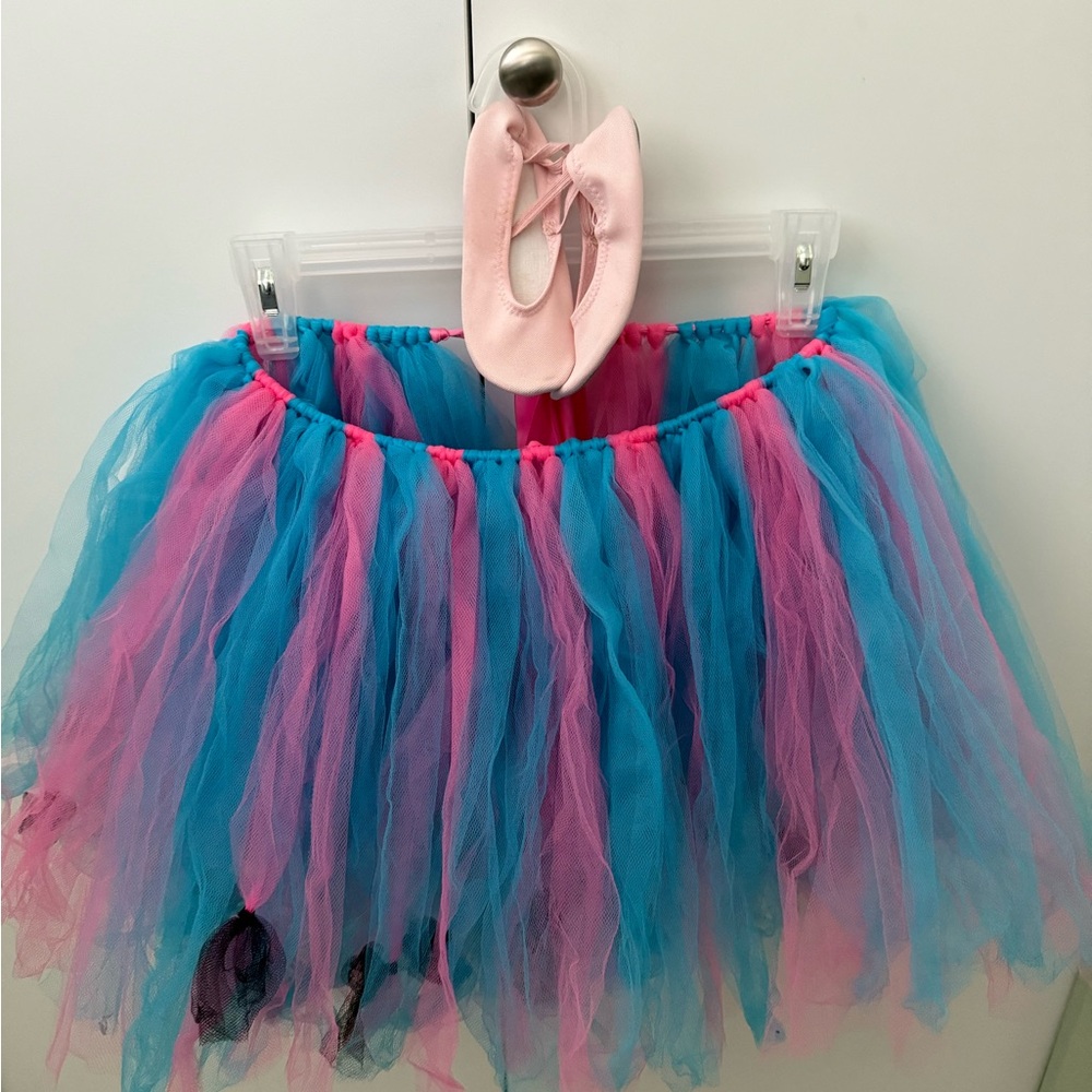 Custom Made Tutu Skirt with Ballet Shoes